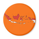 Indonesia flag map magnets