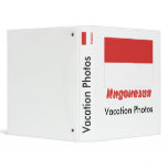 Indonesia Flag with name in Russian Vinyl Binders