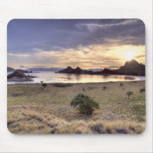 Indonesia, Komodo National Park. Sunset on one Mouse Pads