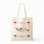 Indonesia Map Flag Border Bag