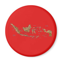 Indonesia Map Magnet