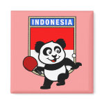 This is a cute shirt for table tennis players and fans. Panda loves to play table tennis in front of this flag of Indonesia! This table tennis panda shirt is a great gift for table tennis players and fans!