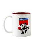 This is a cute shirt for table tennis players and fans. Panda loves to play table tennis in front of this flag of Indonesia! This table tennis panda shirt is a great gift for table tennis players and fans!