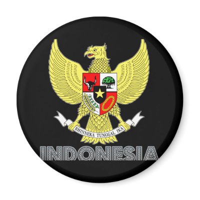 Indonesian Emblem Fridge Magnet by FlagStore