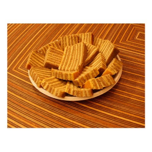 Indonesian ginger cake post card