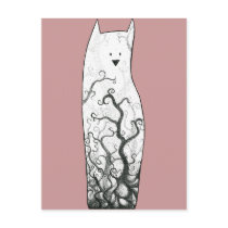 Indoor Cat Dreams Postcard (customizable)