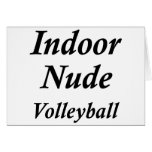 Indoor Nude Volleyball cards