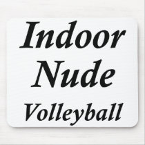 Indoor Nude Volleyball Mouse Pad