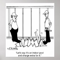 Indoor Pool in Living Room Poster
