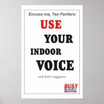Indoor voice Poster