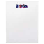 Indre, Centre &amp; France flags Letterhead Template