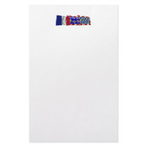 Indre-et-Loire, Centre & France flags Custom Stationery