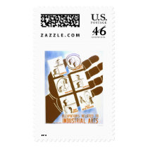 Industrial Arts Jobs 1936 WPA Postage