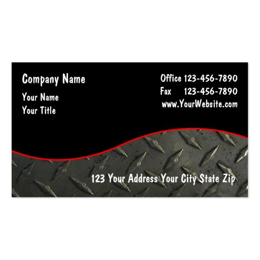 Industrial Business Cards (front side)