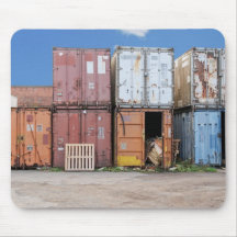 Industrial cargo container for shipping mousepads