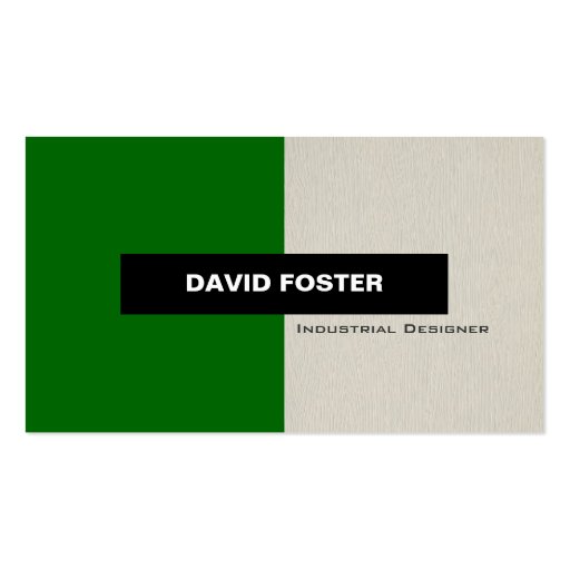 Industrial Designer - Simple Elegant Stylish Business Cards (front side)
