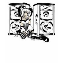 Industrial Girl B&W t-shirts