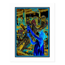 Industrial Remix Art gift Card Post Card