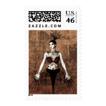 Industrial Surreal Gothic Art Marianne Gilliand postage