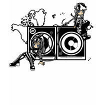 Industrial Worldwide Black and White t-shirts