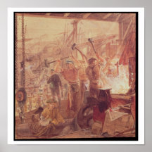 Industry on the Tyne: Iron and Coal (w/c) Print