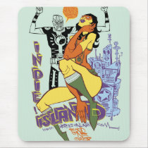 Indy Island Mousepad by 40ozcomics Indy Island Mousepad