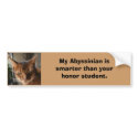 indy, My Abyssinian is smarter tha... - Customized bumper stickers