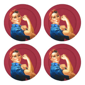 Indy Rosie the Riveter Yes Button Cover Pack Of Large Button Covers