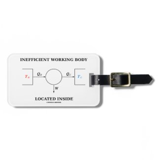 Inefficient Working Body Located Inside Physics Luggage Tag