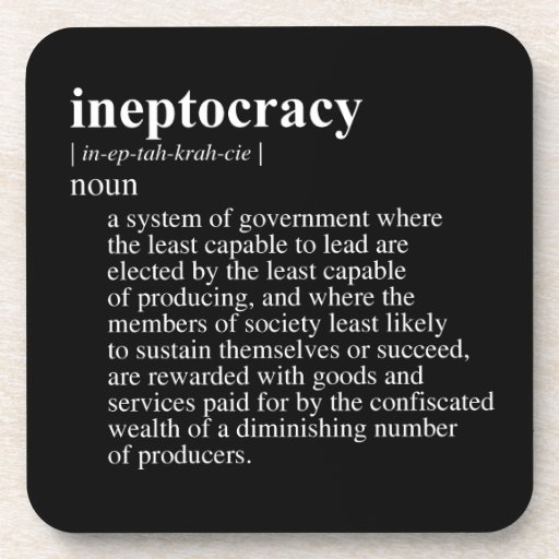 Ineptocracy Definition.png Drink Coaster