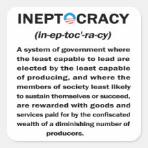 Ineptocracy Stickers