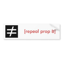 inequality/repeal prop 8 bumper stickers by scandydesigns inequality/repeal prop 8 bumper stickers