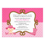 Infant Cowgirl Baby Shower Invitation