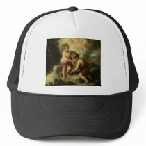 Infant Jesus and John the Baptist circa 1600's Hats