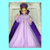 Infant of Prague Statue cards by Artists4God Infant of Prague Statue cards