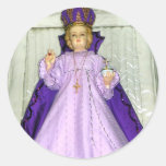 Infant of Prague Statue Round Sticker