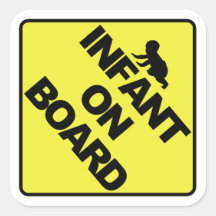 Infant on board stickers