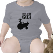 Infant Onesie Made in the 603 shirt