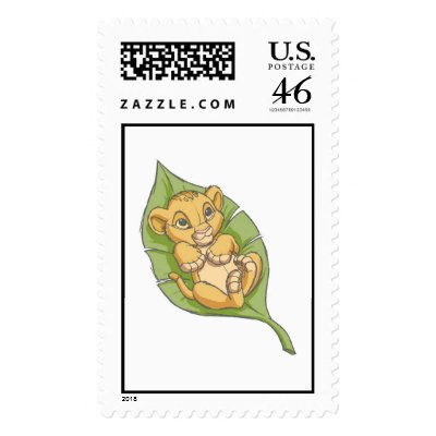 Infant Simba Disney stamps