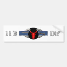 INFANTRY 11B 34th ID Bumper Sticker