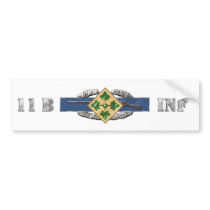 INFANTRY 11B 4TH ID bumper stickers by sapperzulu INFANTRY 11B 4TH ID bumper stickers