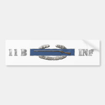 INFANTRY 11B BUMPER STICKER