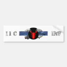 INFANTRY 11C 34th ID Bumper Stickers
