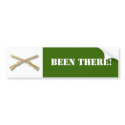 infantry, BEEN THERE! bumper stickers