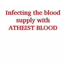 Infecting the blood supply withATHEIST BLOOD t-shirts by rationalatheistStar Infecting the blood supply withATHEIST BLOOD t-shirts