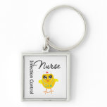 Infection Control Nurse Chick v1 Keychains