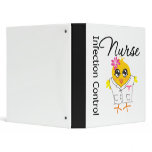 Infection Control Nurse Chick v2 3 Ring Binders