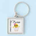 Infection Control Nurse Chick v2 keychains