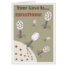 Infectious Love Greeting Cards