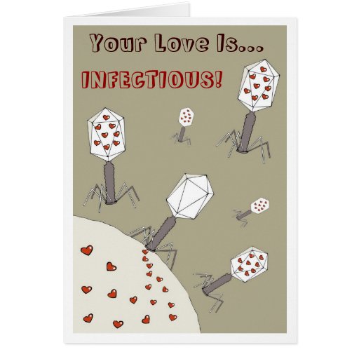 Infectious Love Greeting Cards